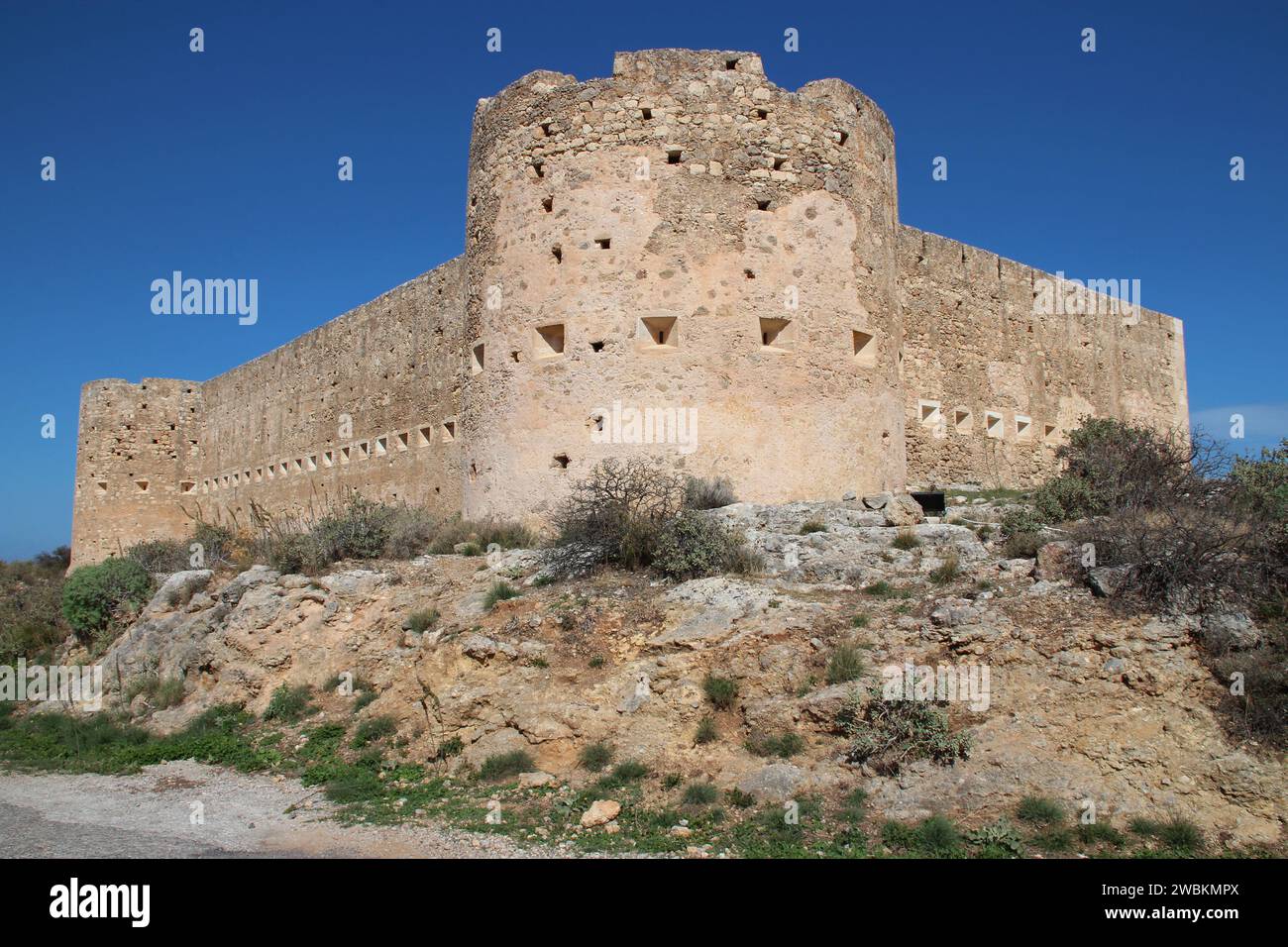 fortezza di aptera a creta in grecia Foto Stock