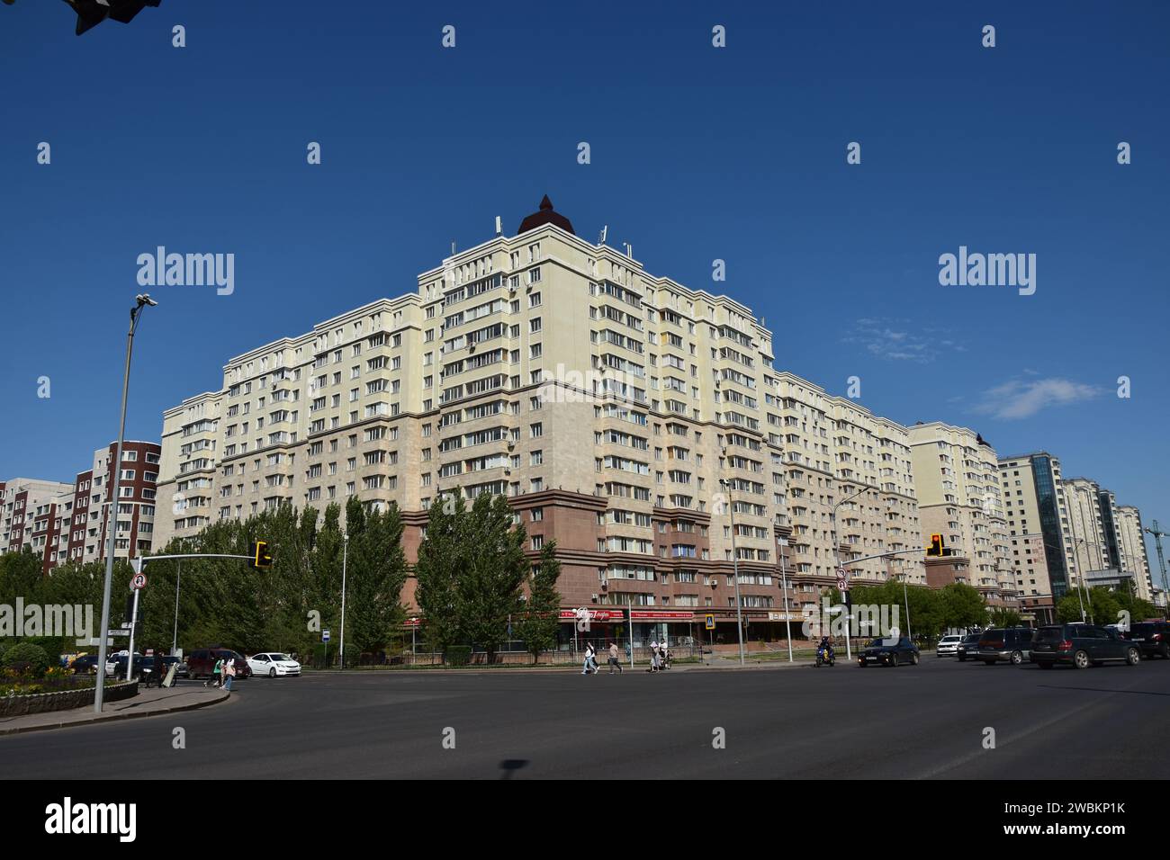 Astana (Nur-Sultan), Kazakistan - edifici moderni ad Astana (Nur-Sultan), capitale del Kazakistan Foto Stock