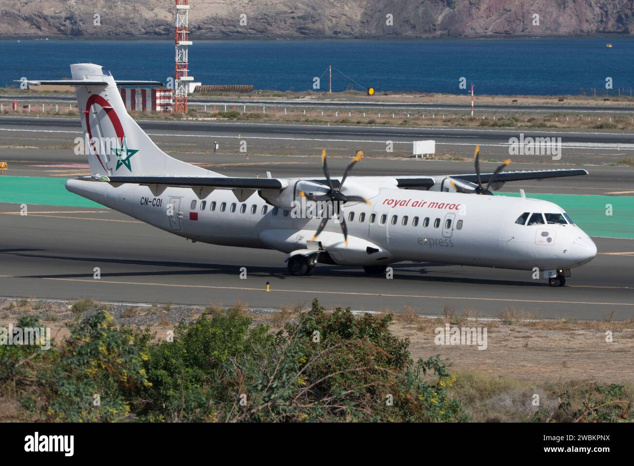 Royal Air Maroc Express aereo a turboelica ATR 72 Foto Stock