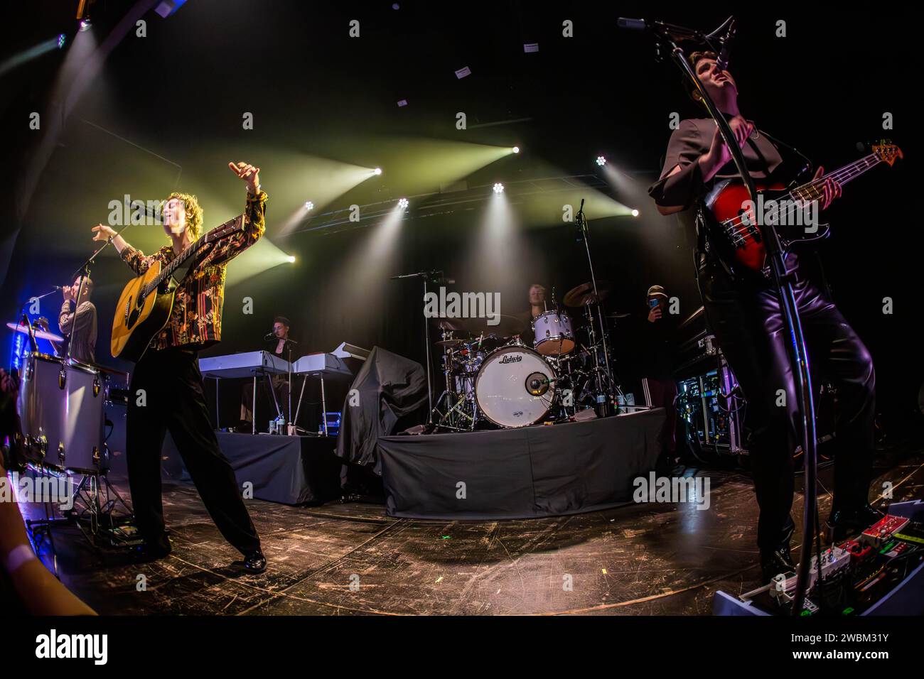 Milano Italia. 10 gennaio 2024. La band tedesca GIANT ROOKS si esibisce dal vivo sul palco del Santeria Toscana 31 durante l'evento "How Have You Been?" Il tour". Foto Stock