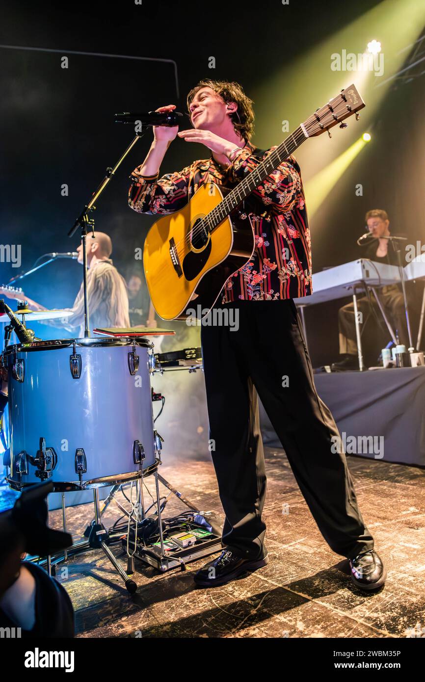 Milano Italia. 10 gennaio 2024. La band tedesca GIANT ROOKS si esibisce dal vivo sul palco del Santeria Toscana 31 durante l'evento "How Have You Been?" Il tour". Foto Stock