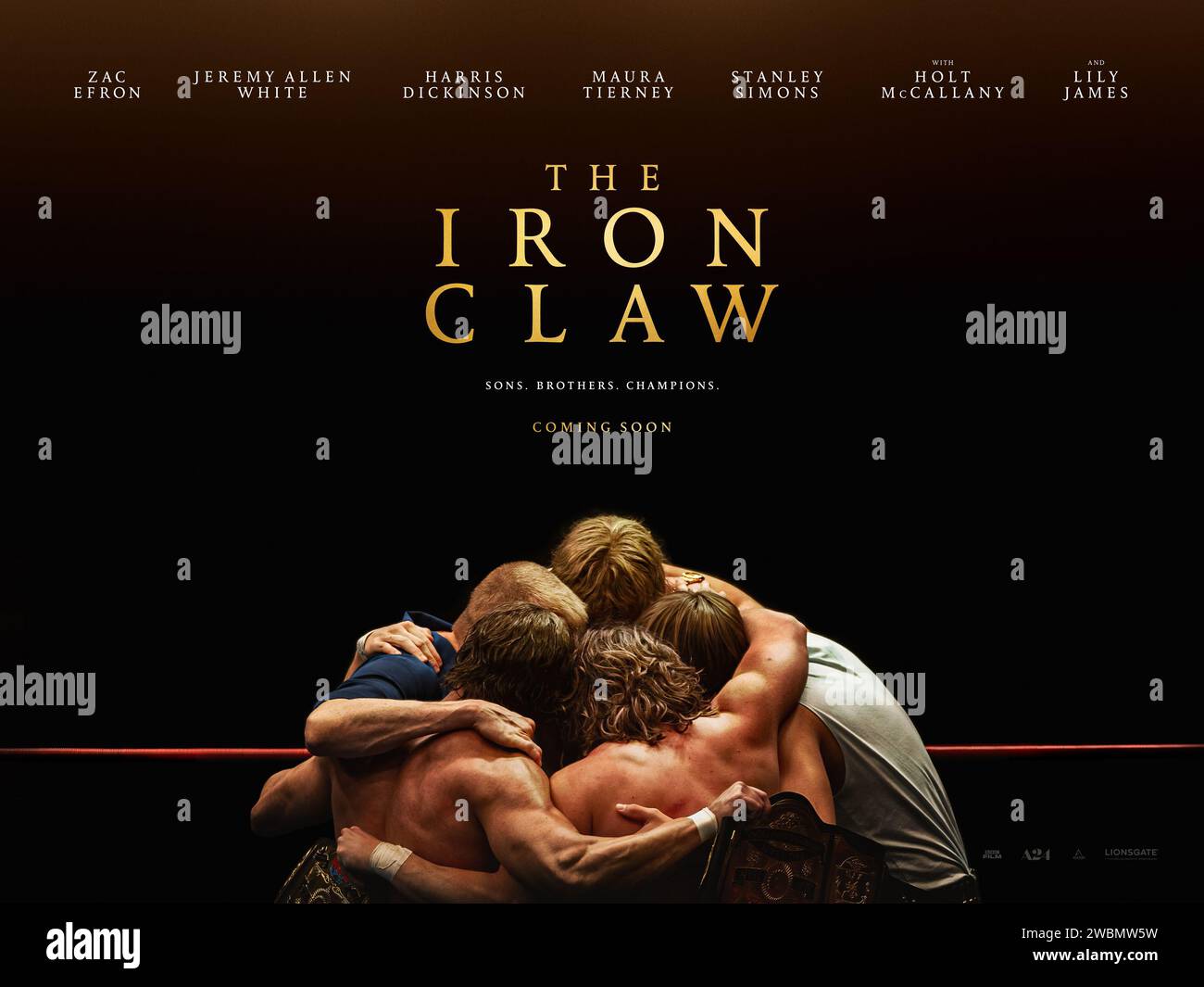 Il poster del film Iron Claw Foto Stock