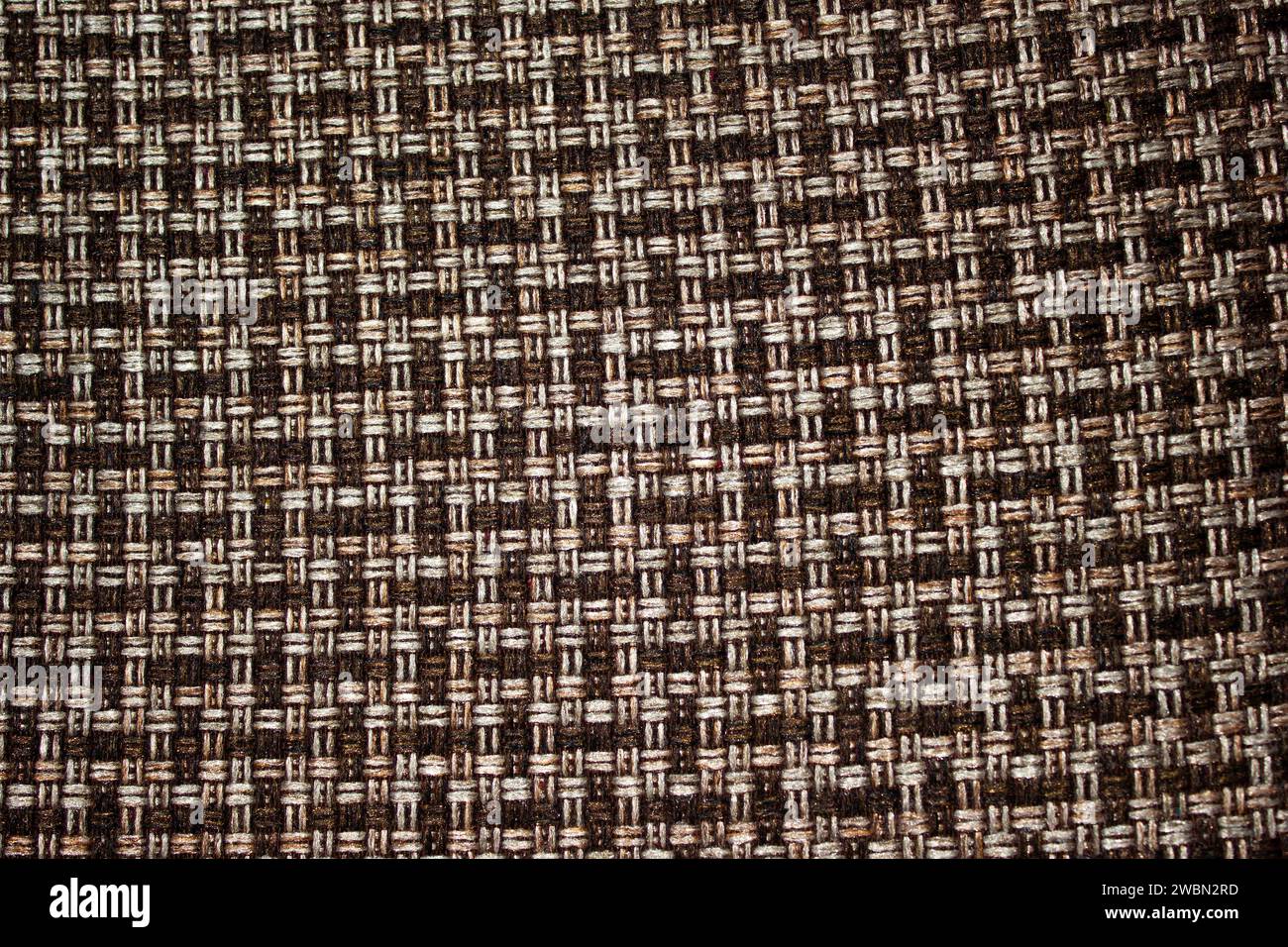 Tessuto a righe oblique - materiale naturale, primo piano Foto Stock