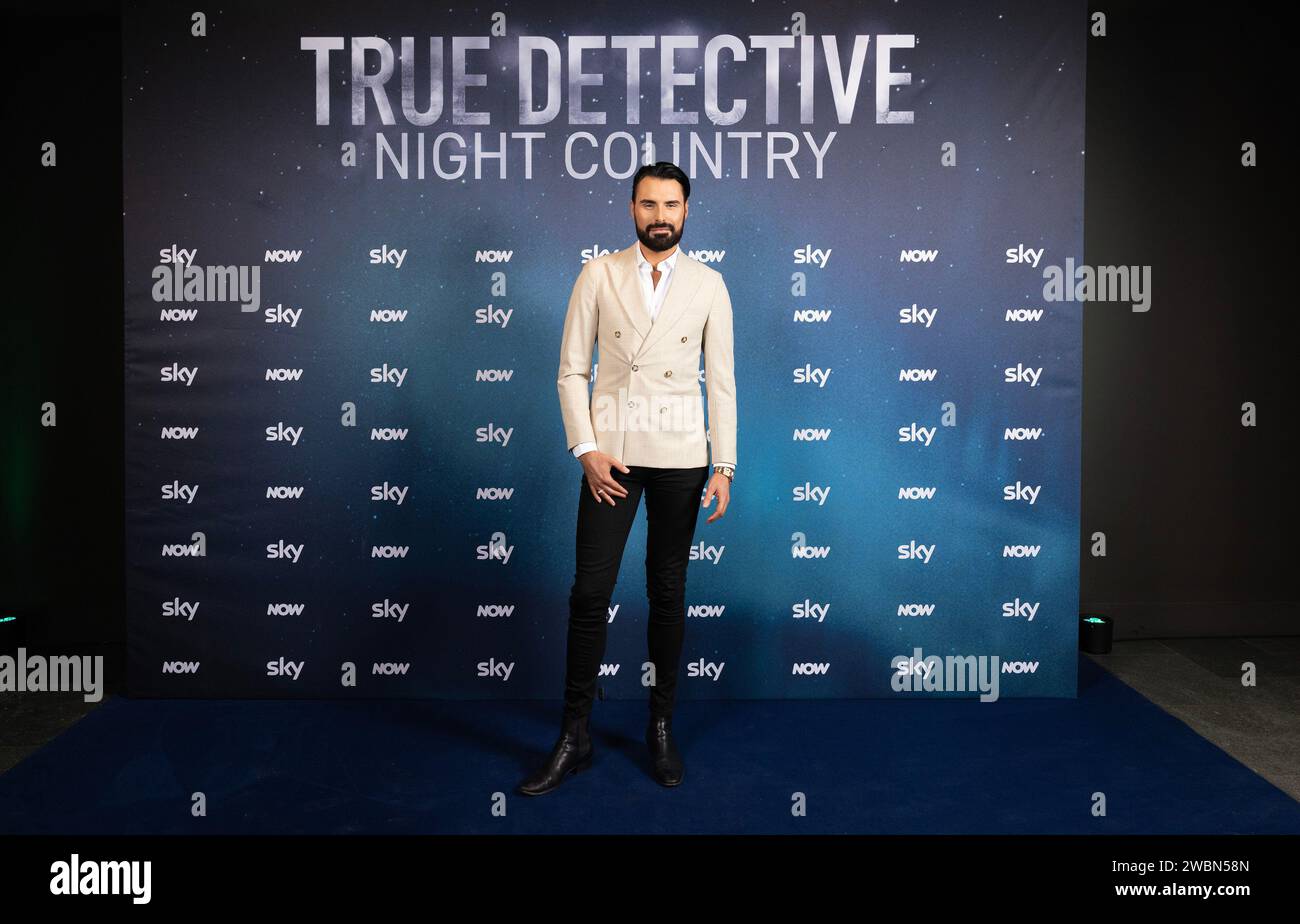 Rylan Clark arriva ad una proiezione VIP di True Detective: Night Country, che include un'esperienza immersiva in Alaska al Peter Harrison Planetarium di Londra, condotto da Sky and NOW. Data immagine: Giovedì 11 gennaio 2023. Foto Stock