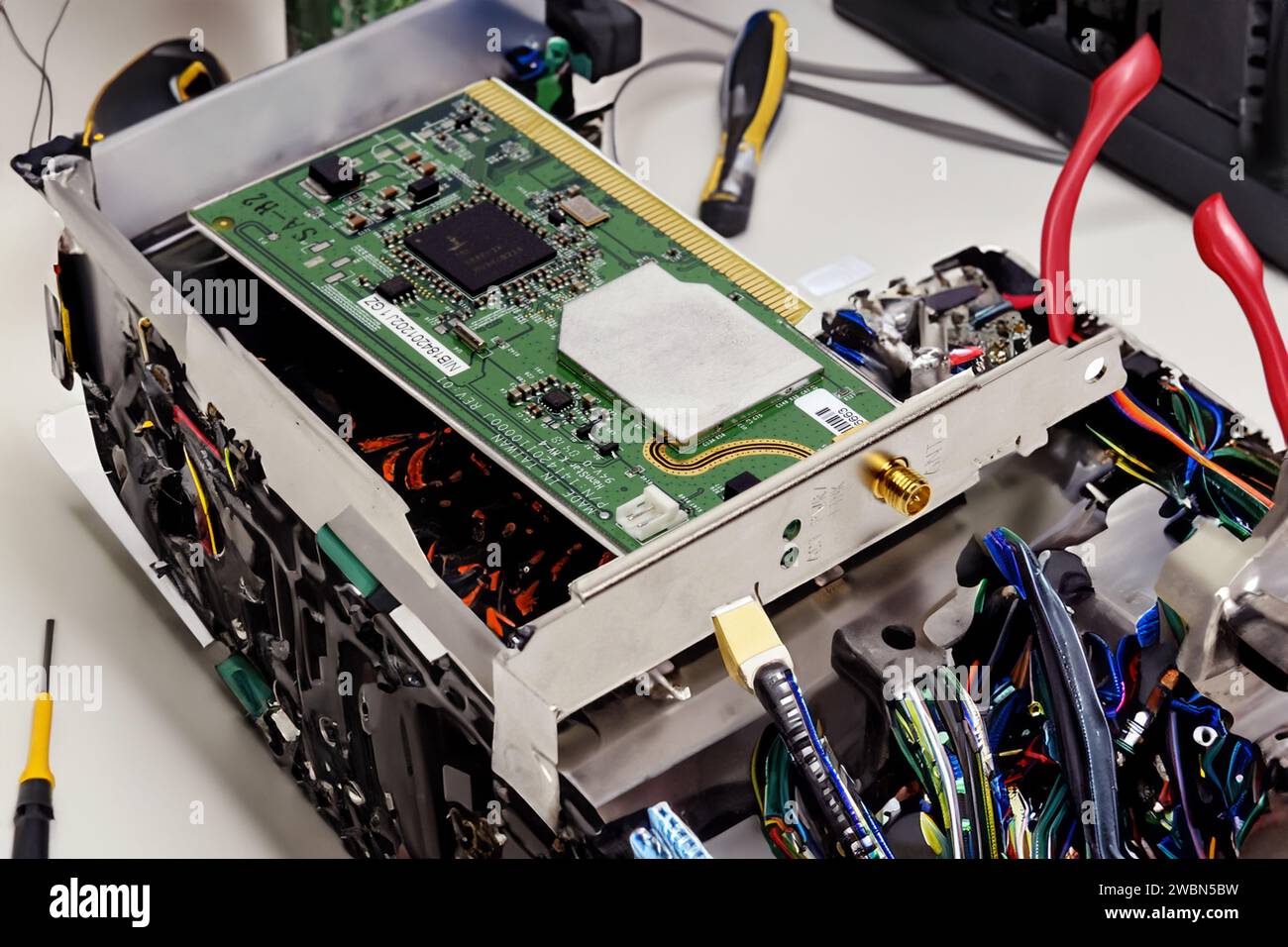 Computer PCI della scheda di rete interna Foto Stock