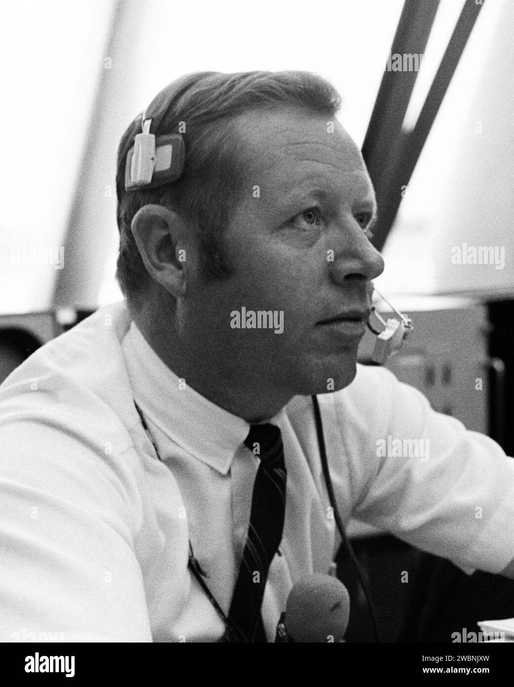 Jack King, ex capo dell'informazione pubblica presso il Kennedy Space Center della NASA e ex funzionario delle comunicazioni e delle pubbliche relazioni con la United Space Alliance, contribuì alle relazioni pubbliche e mediatiche per i programmi spaziali statunitensi. Foto Stock