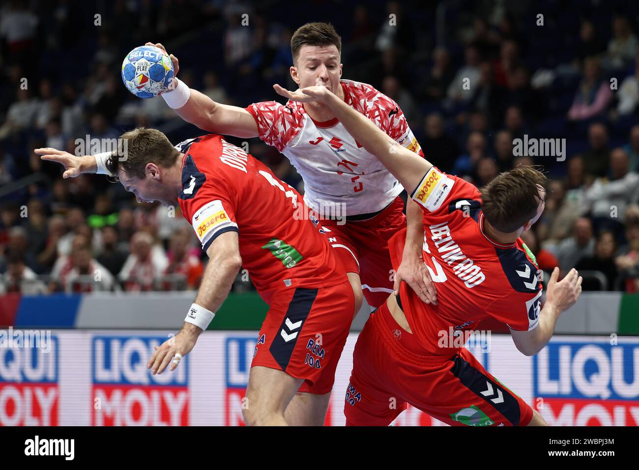 Michal Olejniczak della Polonia durante la gara di pallamano maschile