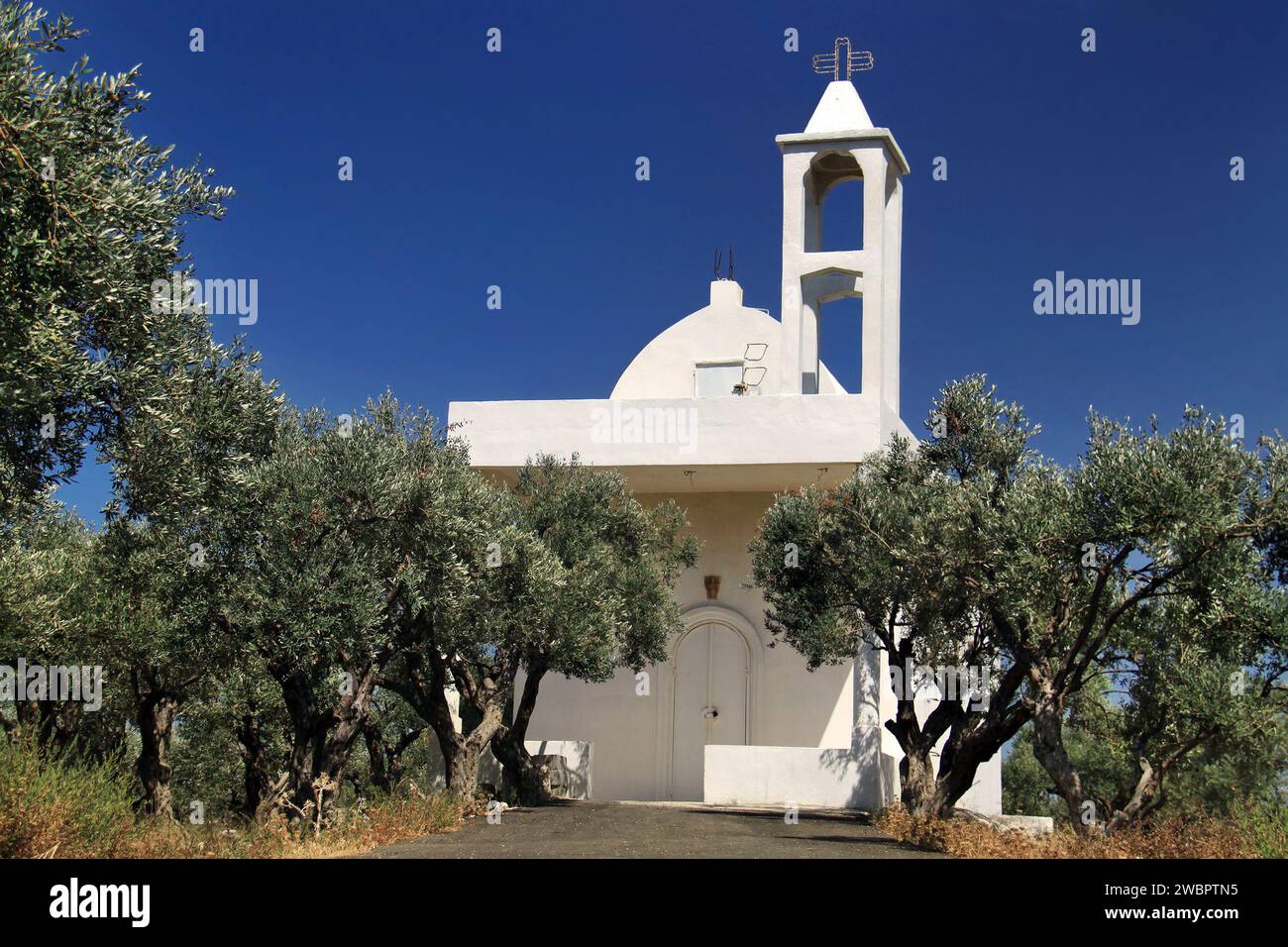 Chiesa di nostra Signora nella città costiera libanese di Anfeh. Foto Stock
