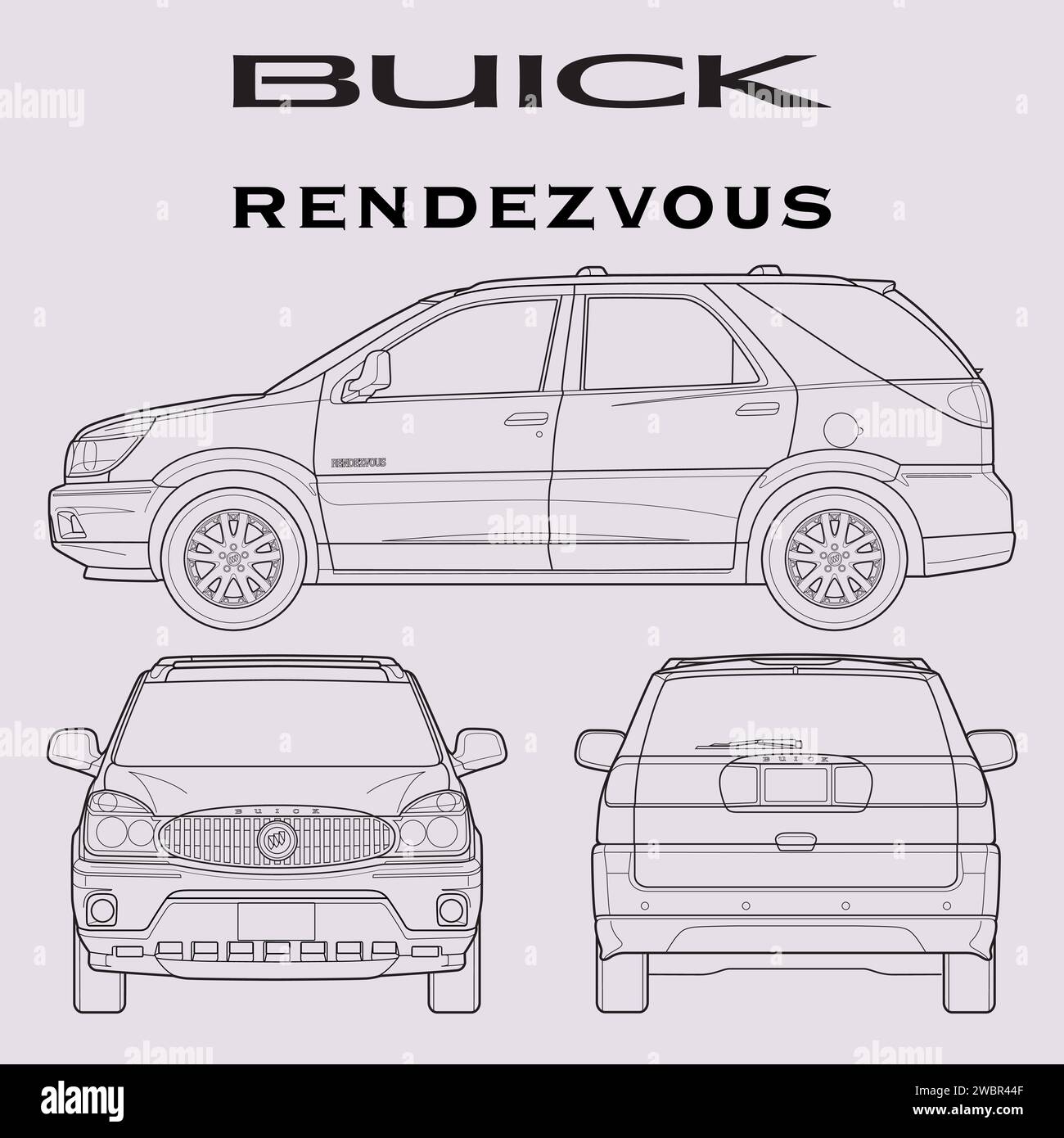 Old buick Immagini Vettoriali Stock Alamy