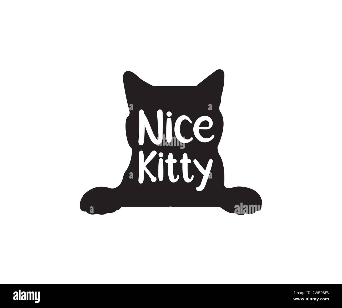 Design del vasetto Cat Treat, Funny Cat, Cat Vector, Cat Lady, Cat Treat Jar, amante dei gatti, dolcetti per gatti Illustrazione Vettoriale