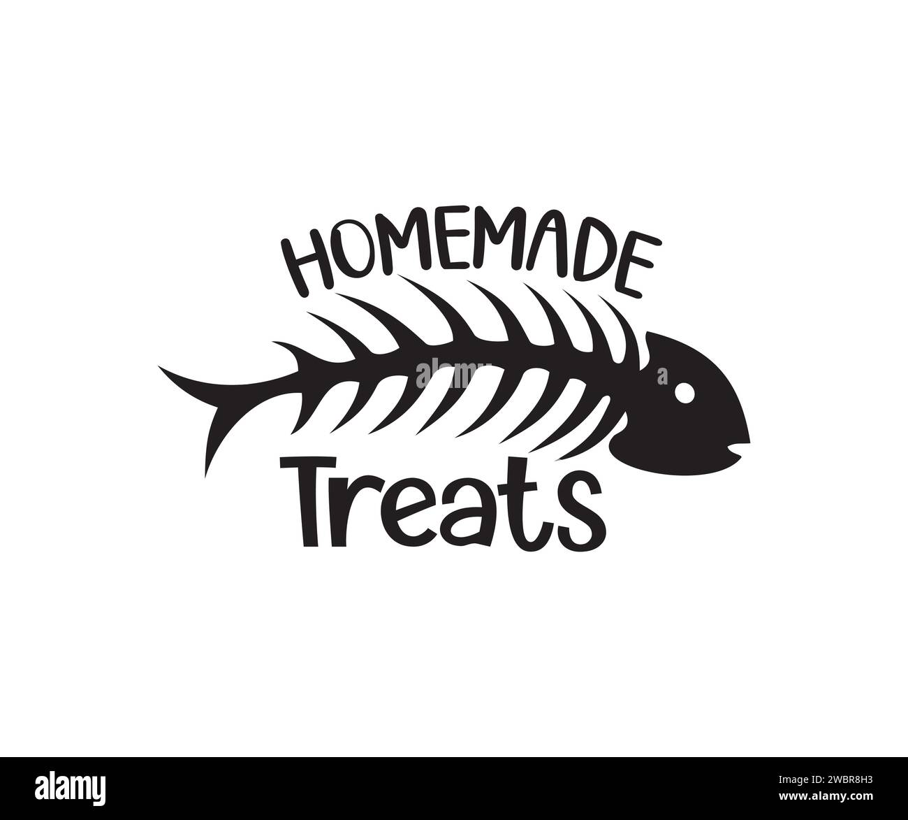 Design del vasetto Cat Treat, Funny Cat, Cat Vector, Cat Lady, Cat Treat Jar, amante dei gatti, dolcetti per gatti Illustrazione Vettoriale