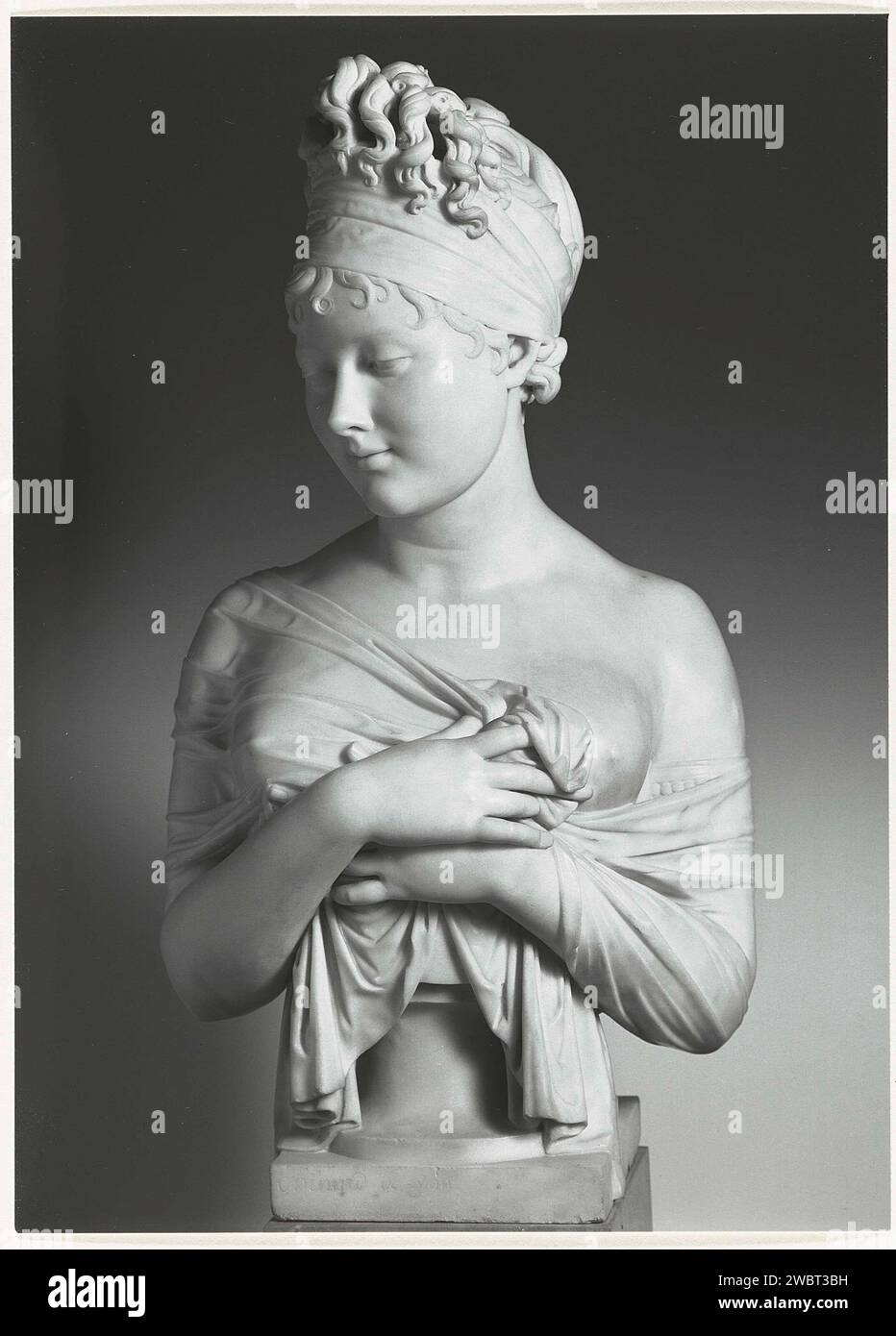 Produzione fotografica del dipinto Ritratto di Madame Récamier di Jacques-Louis David, Anonimo, dopo Jacques-Louis David, 1851-1900 Fotografia questa foto fa parte di un album. carta albume stampa foto, pittura. Persone storiche - BB - donna Foto Stock