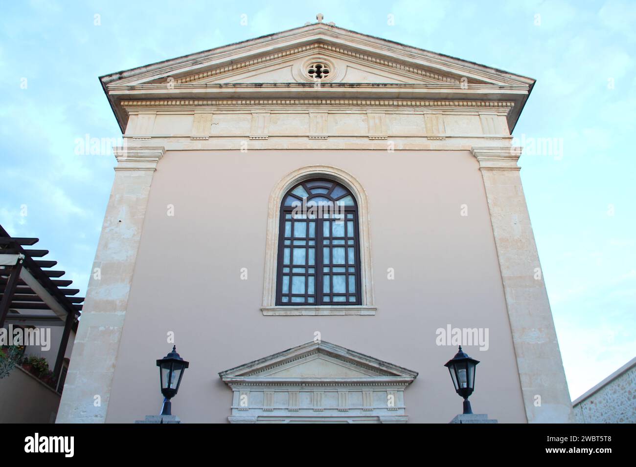 chiesa cattolica (sant'antonio da padova) a rethymno a creta in grecia Foto Stock