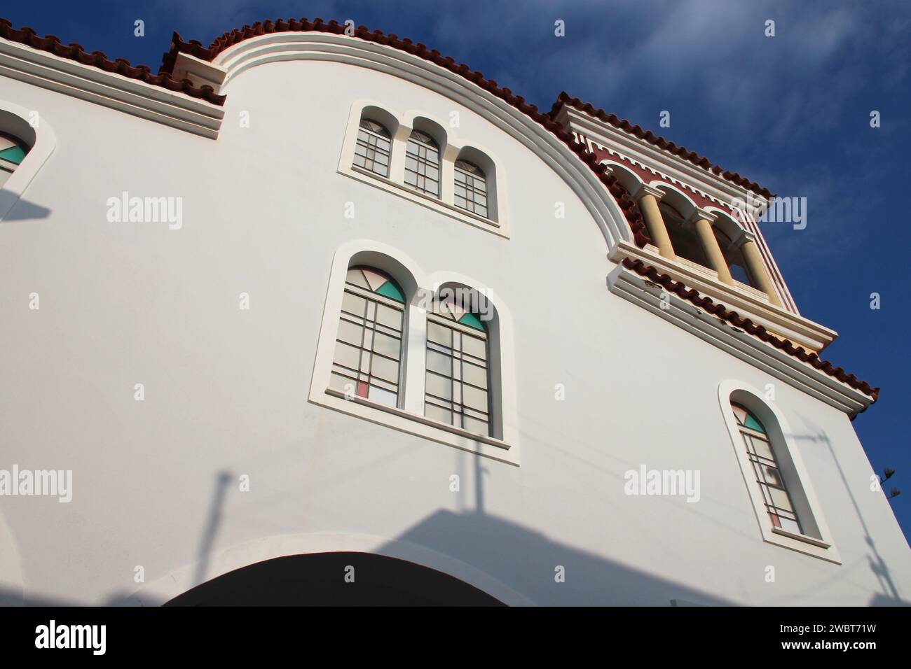 chiesa ortodossa (santa nectaire) a rethymno a creta in grecia Foto Stock