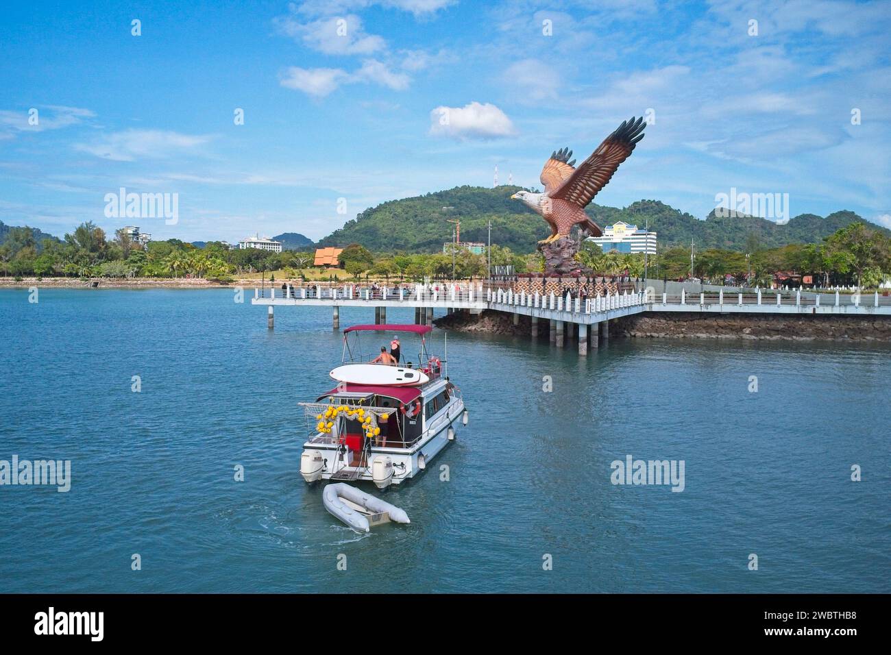 Esplora Langkawi e la sua isola del 99 attraverso il noleggio di una barca Foto Stock