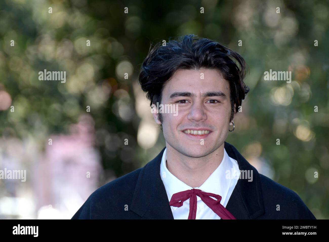 Roma, Italia. 12 gennaio 2024. Casa del Cinema, Roma, Italia, 12 gennaio 2024, Vittorio Magazzu durante i fantastici 5 - News Credit: Live Media Publishing Group/Alamy Live News Foto Stock