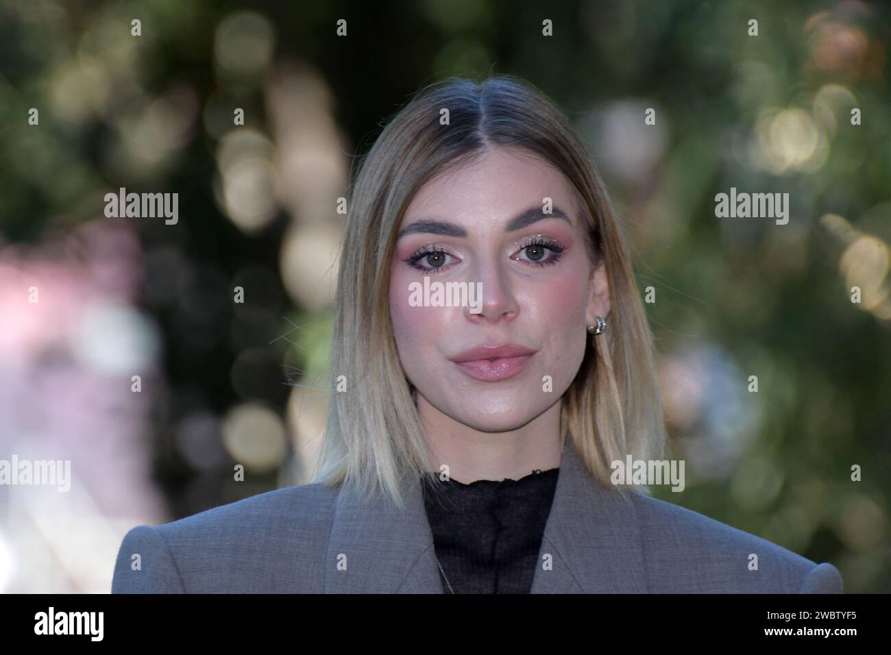 Roma, Italia. 12 gennaio 2024. Casa del Cinema, Roma, Italia, 12 gennaio 2024, Monica Celeste durante i fantastici 5 - News Credit: Live Media Publishing Group/Alamy Live News Foto Stock