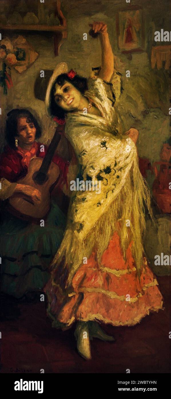 Ballerino di flamenco di Gonzalo Bilbao Martinez, (1860-1938), XIX-XX secolo, Italia, italiano Foto Stock