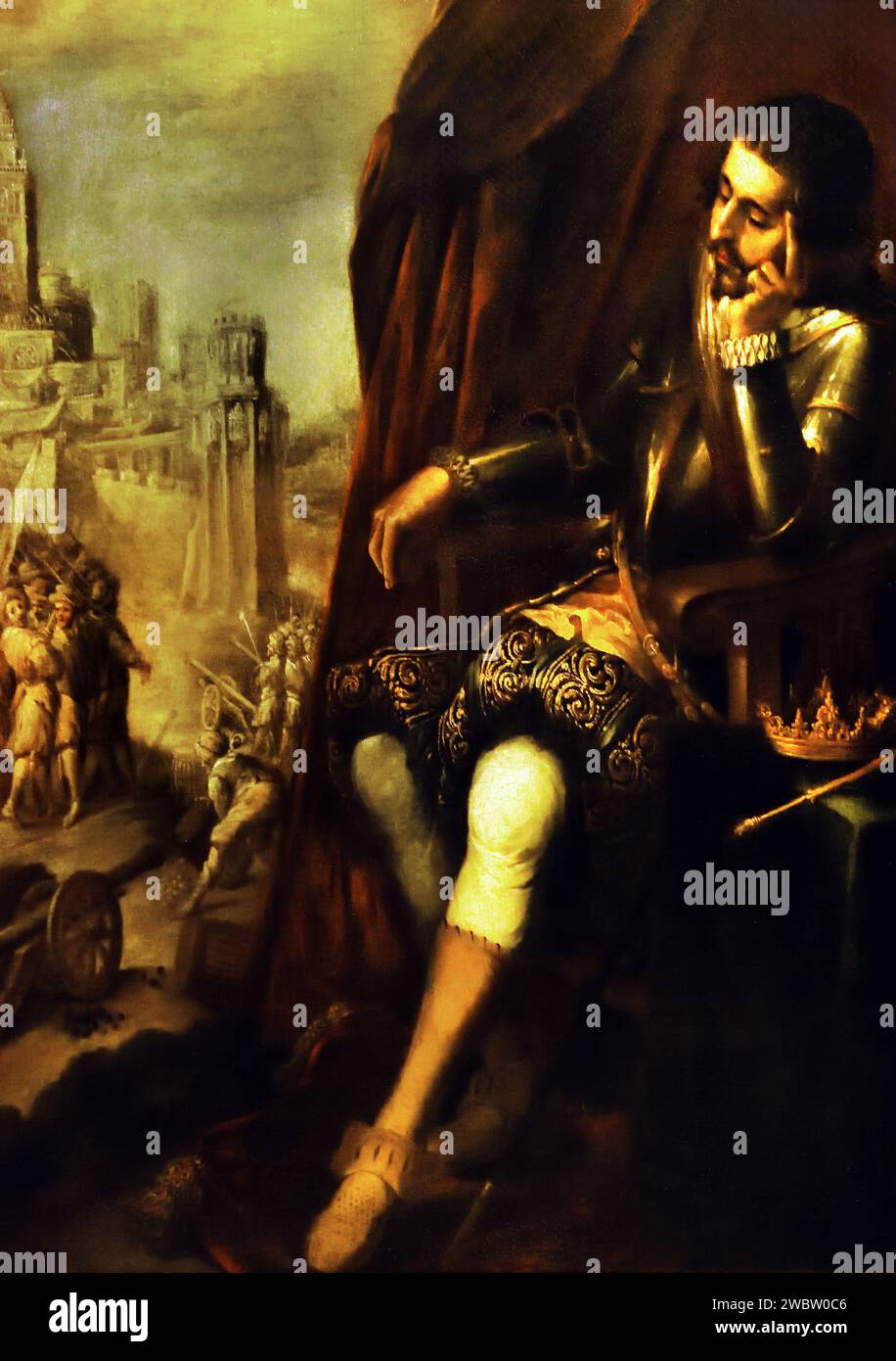 Il sogno di San Ferdinando 1672 Matías de Arteaga y Alfaro, anche Matias de Arteaga, . 1630–1704 è stato un pittore e incisore spagnolo Foto Stock