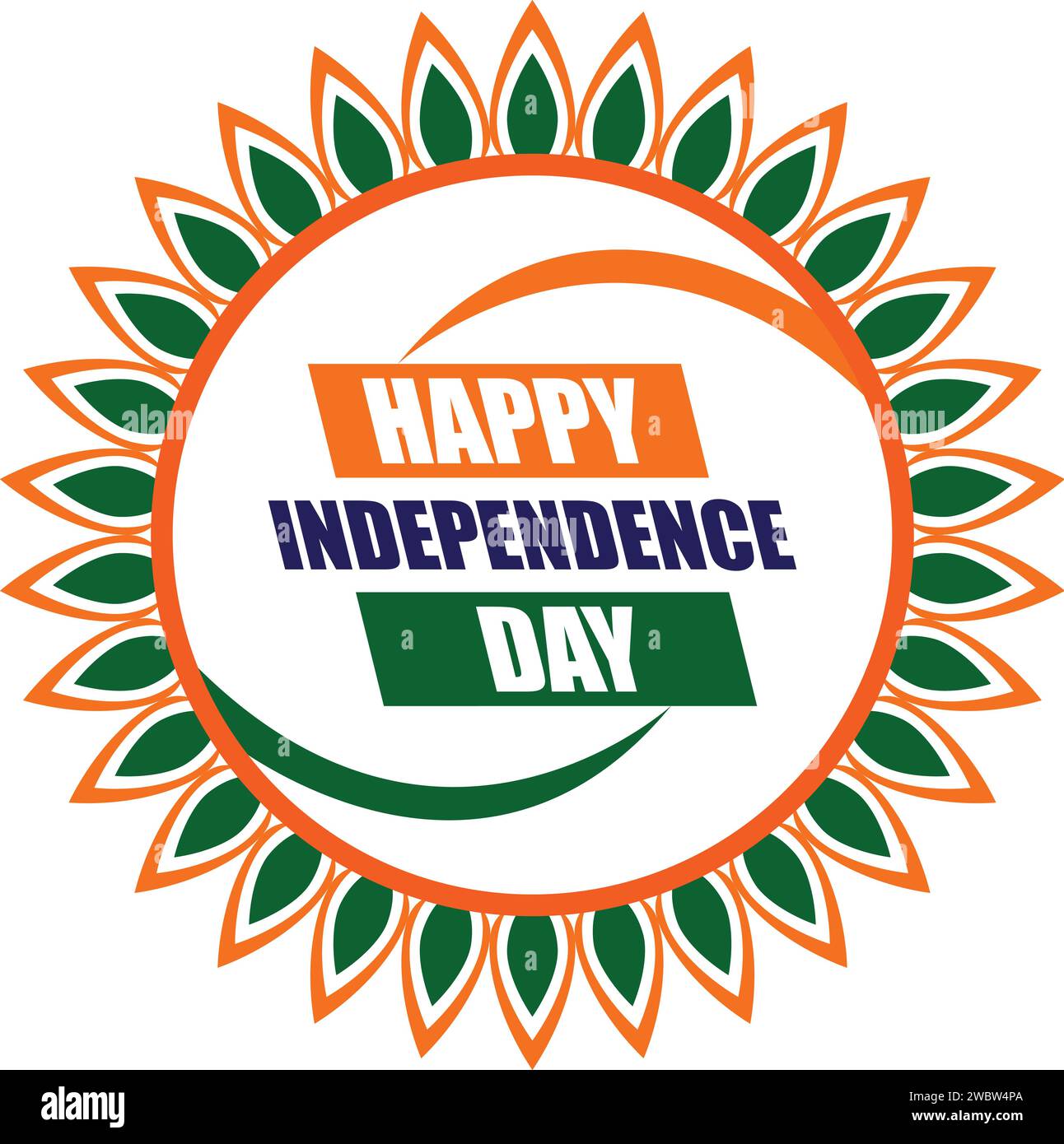 Happy Independence Day, Independence Day India, 15 agosto, Indian Independence Day Celebrations, Happy Independence Day Sticker Banner Illustrazione Vettoriale