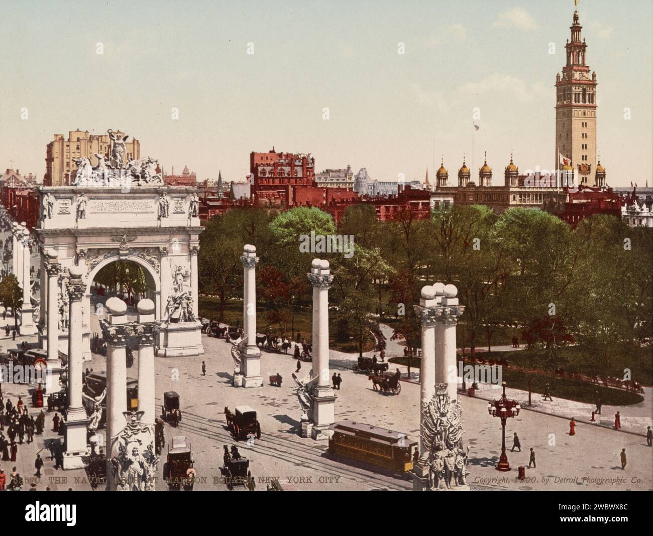 Dewey Arch, Madison Square, New York 1900. Foto Stock