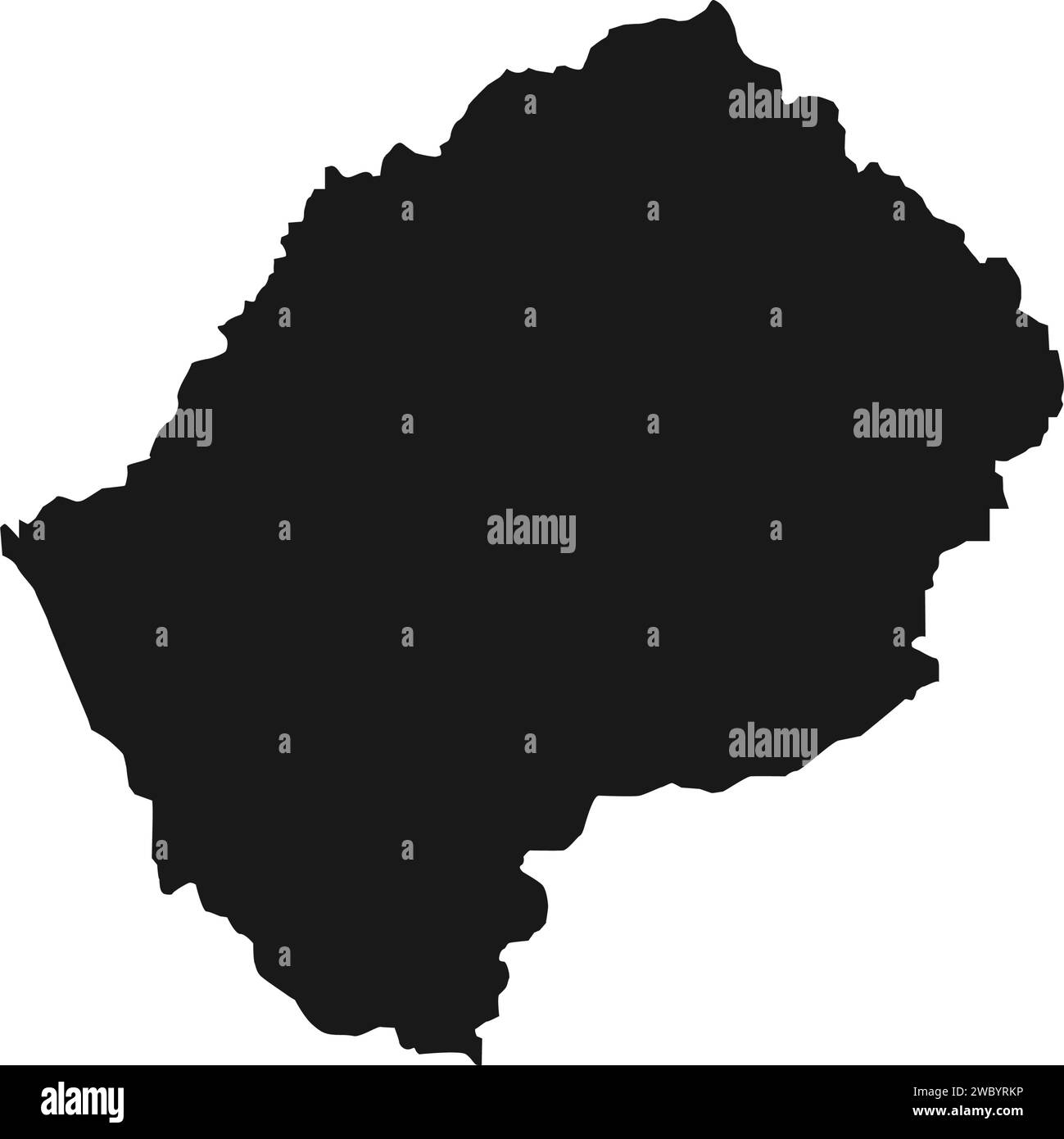 Icona mappa lesotho disegno illustrativo vettoriale Illustrazione Vettoriale