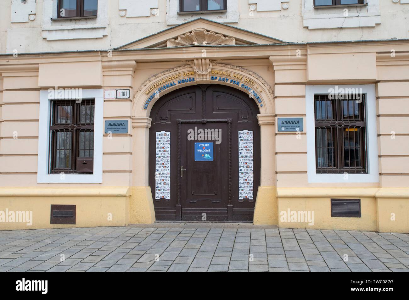 Bratislava, Slovacchia - 4 gennaio 2024: BIBIANA, International House of Art for Children (Medzinarodny dom umenia pre deti). Bratislava. Slovacchia. Foto Stock