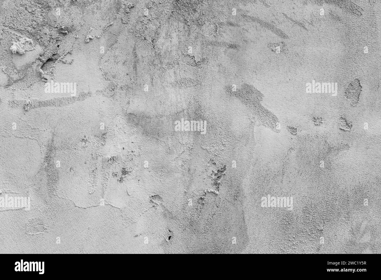 Sfondo astratto di gesso fresco grigio sulla parete. Spazio per il testo Foto Stock