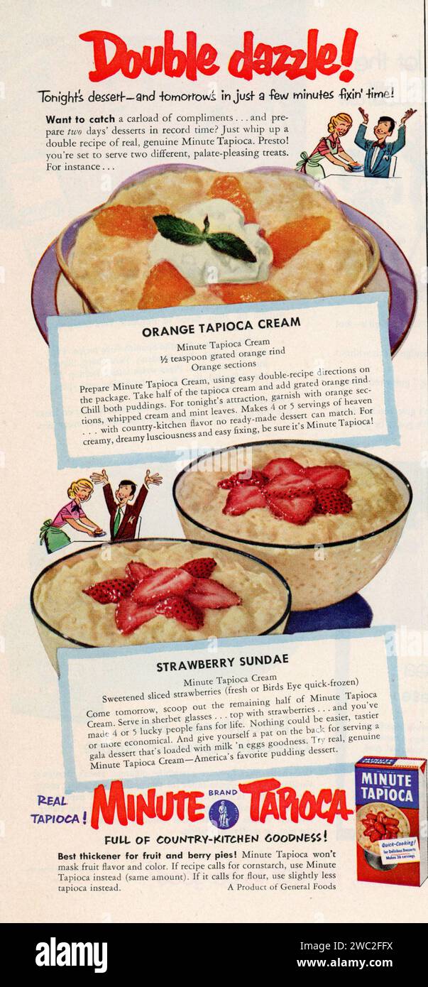 Vintage 'Good Housekeeping' marzo 1953 Magazine Advert, USA Foto Stock