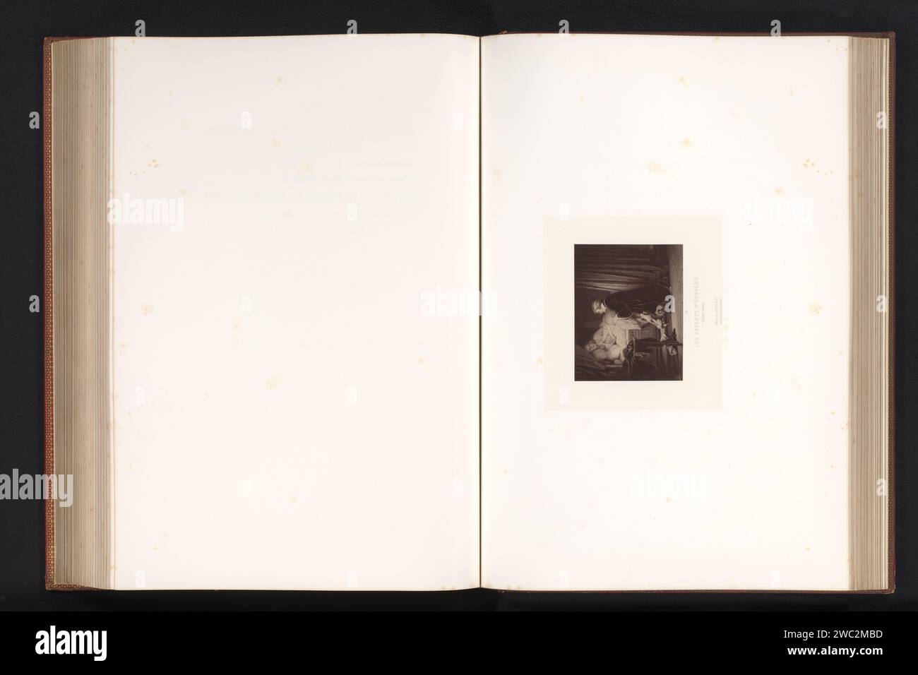 Produzione fotografica da una stampa a un dipinto di Eduard V e Richard van Shrewsbury in preghiera di Paul Delaroche, Robert Jefferson Bingham, dopo Jules Francois, dopo Paul Delaroche, c. 1853 - in o prima del 1858 Fotografia carta di Parigi. Stampa/incisione di albumen Boy (bambino Bethaeen bambino e gioventù). (Privato) preghiera; "ORAZIONE", "preghiere", "preghiere a Dio" (Ripa) Torre di Londra Foto Stock