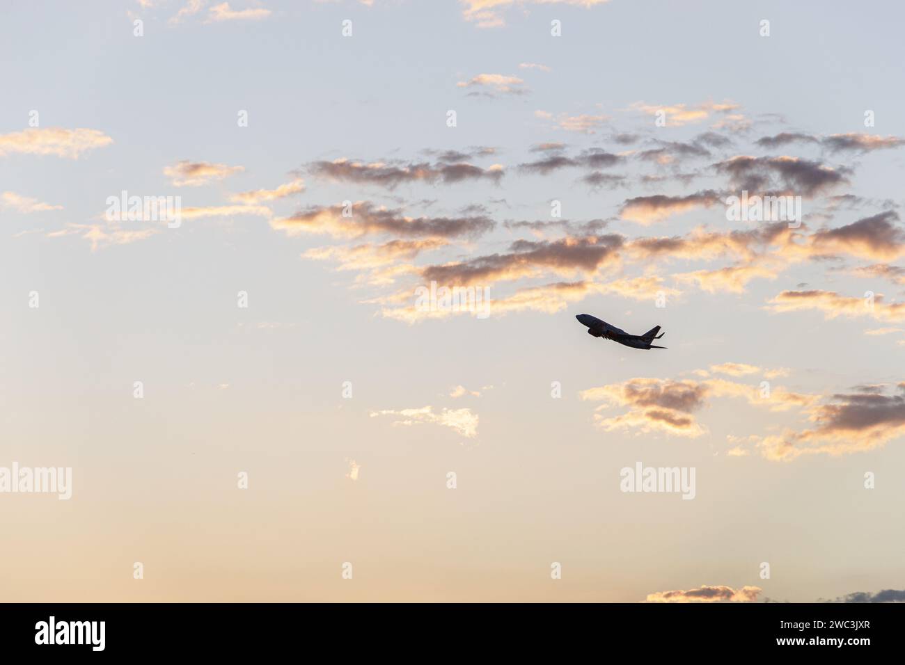 gol Airlines a Rio de Janeiro, Brasile - 23 aprile 2023: Aereo gol durante il volo a Rio de Janeiro. Foto Stock