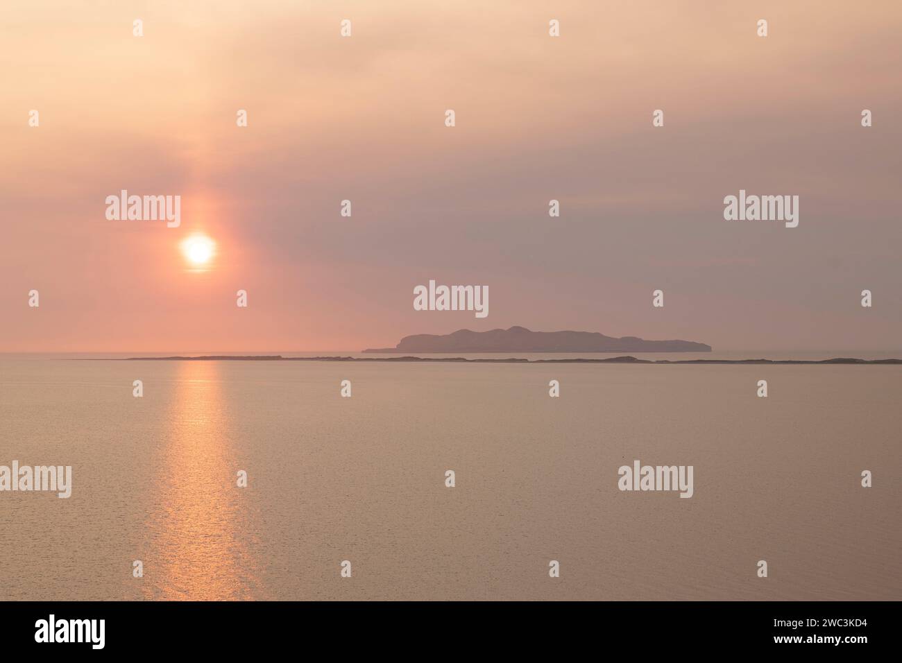Alba a Entry Island, Magdalen Islands, Quebec, Canada Foto Stock