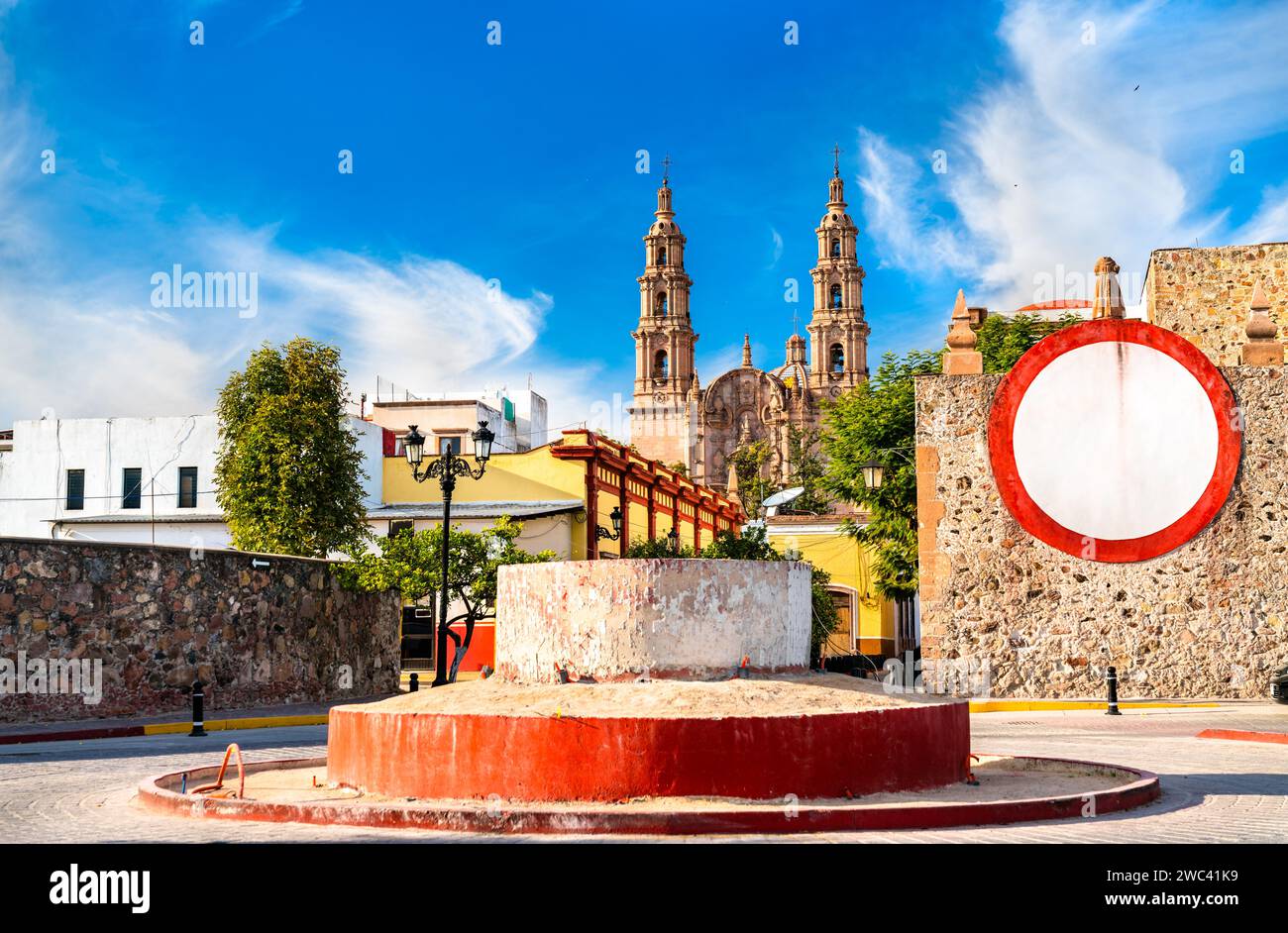 Parrocchia di nostra Signora dell'assunzione a Lagos de Moreno - Jalisco, Messico Foto Stock