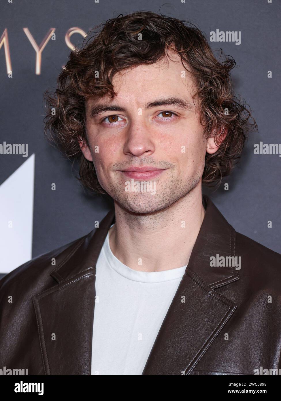 LOS ANGELES, CALIFORNIA, USA - 13 GENNAIO: Josh Whitehouse arriva al 75° Annual Primetime Emmy Awards Performer Nominees Celebration tenutosi al JW Marriott Los Angeles L.A. LIVE Platinum Ballroom il 13 gennaio 2024 a Los Angeles, California, Stati Uniti. (Foto di Xavier Collin/Image Press Agency) Foto Stock