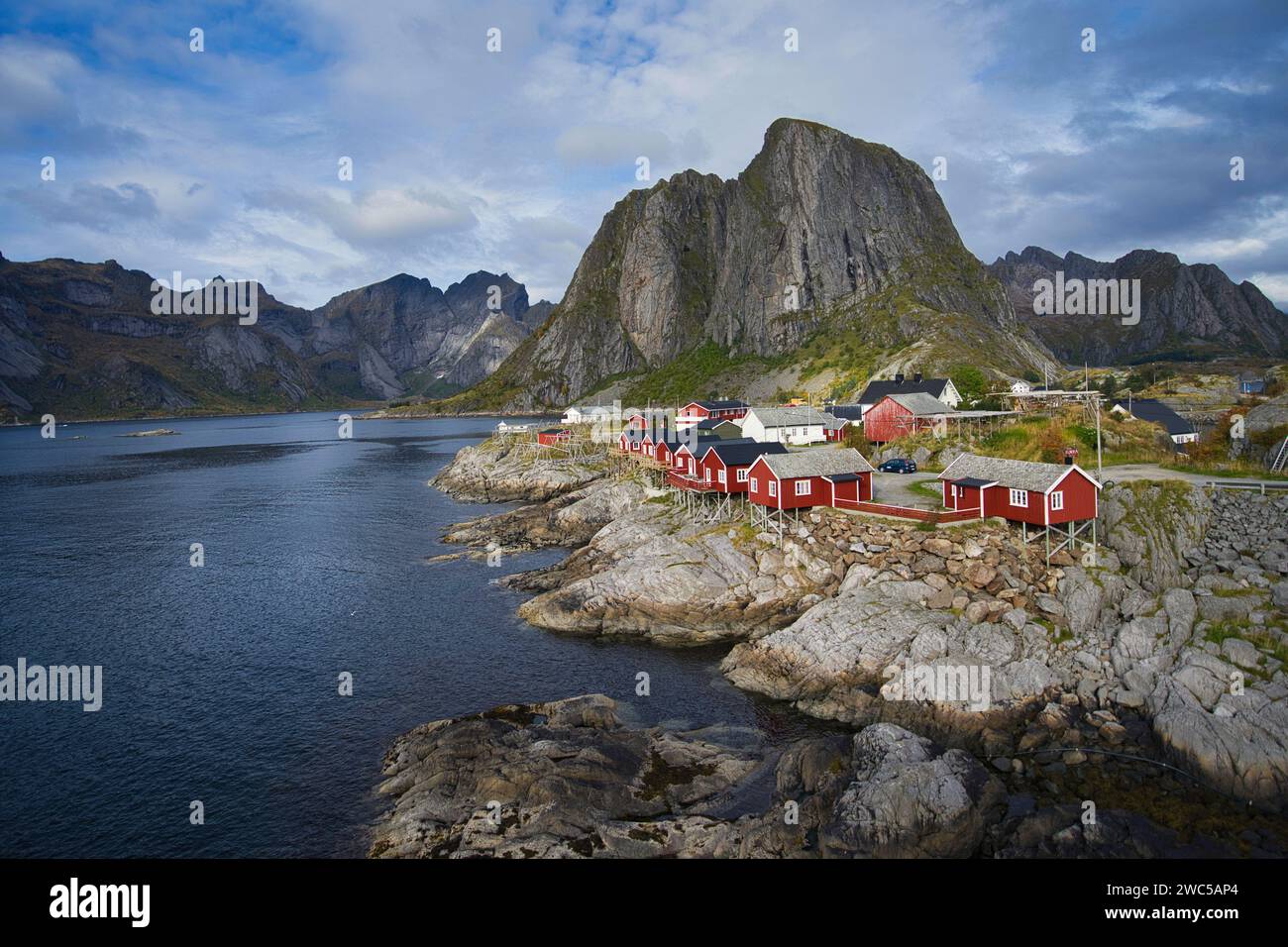 Norvegia, Lofoten, Hamnoy Foto Stock