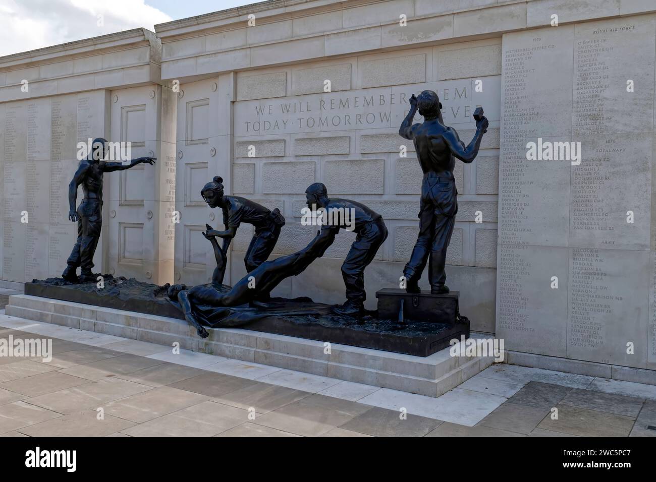 Armed Forces Memorial, National Memorial Arboretum, Alrewas, Staffordshire, Inghilterra, Regno Unito Foto Stock