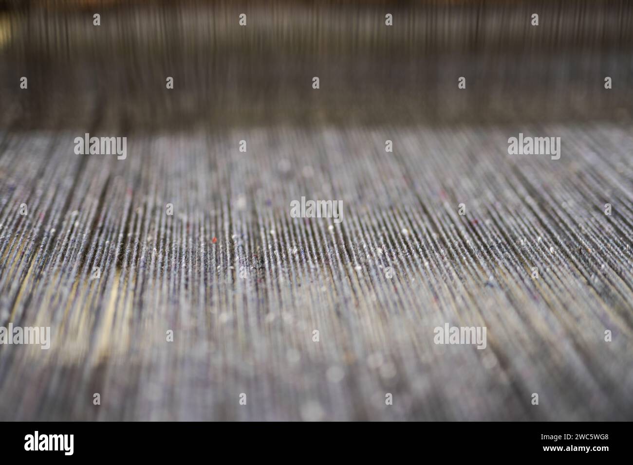 Primo piano dell'industria tessile. xix secolo. Museo in Polonia, Bielsko-Biala Foto Stock