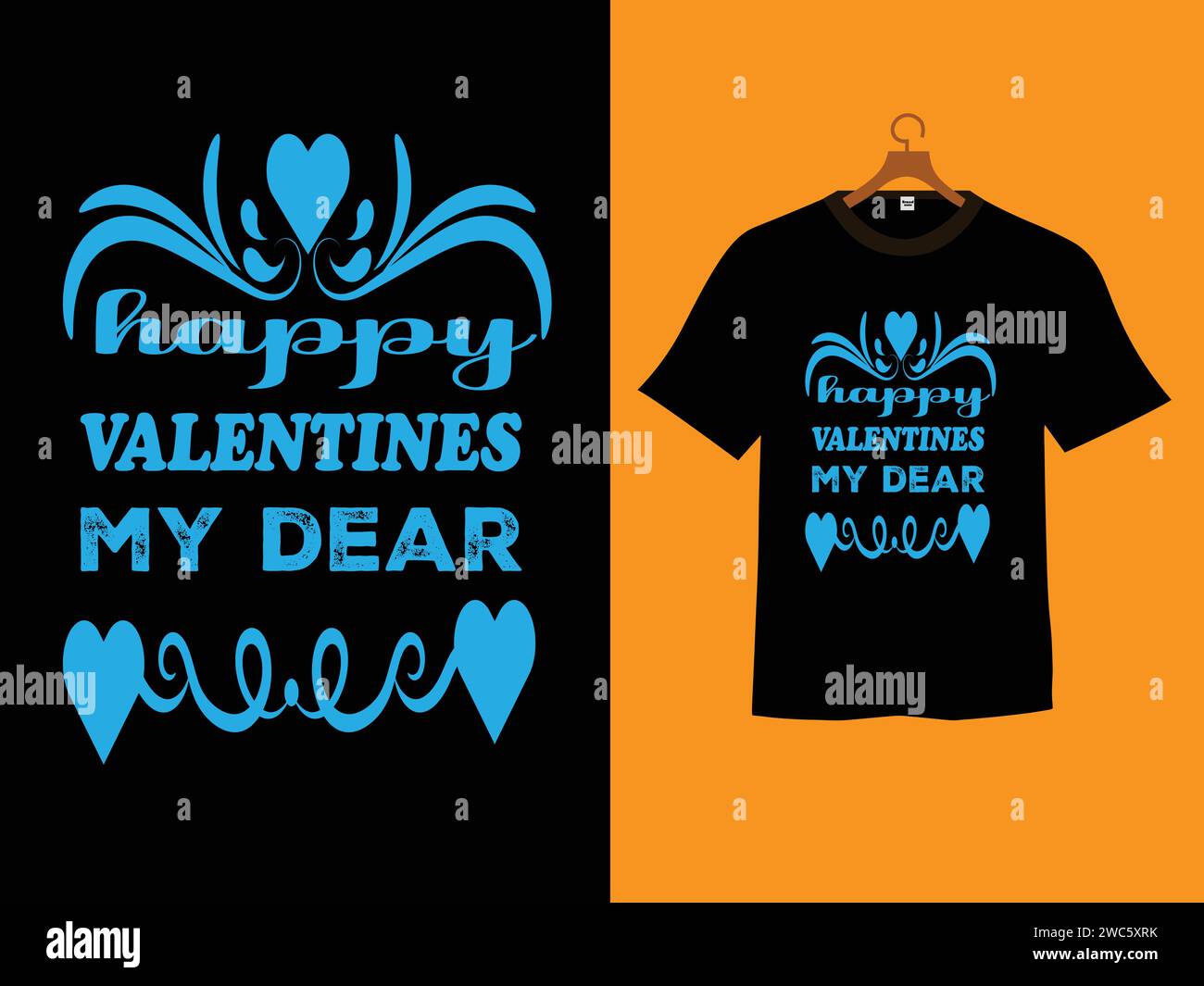 buon san valentino vettoriale per il design della t-shirt Illustrazione Vettoriale