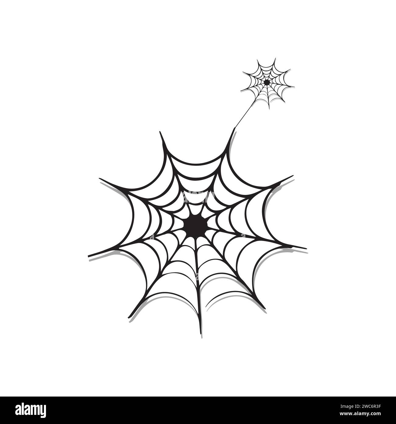 Design di icone fantasma, design di fantasmi spaventosi, icone di personaggi di Halloween. Icona vettore fantasma, variazione emotiva. Icona vettoriale piatta di Halloween Illustrazione Vettoriale