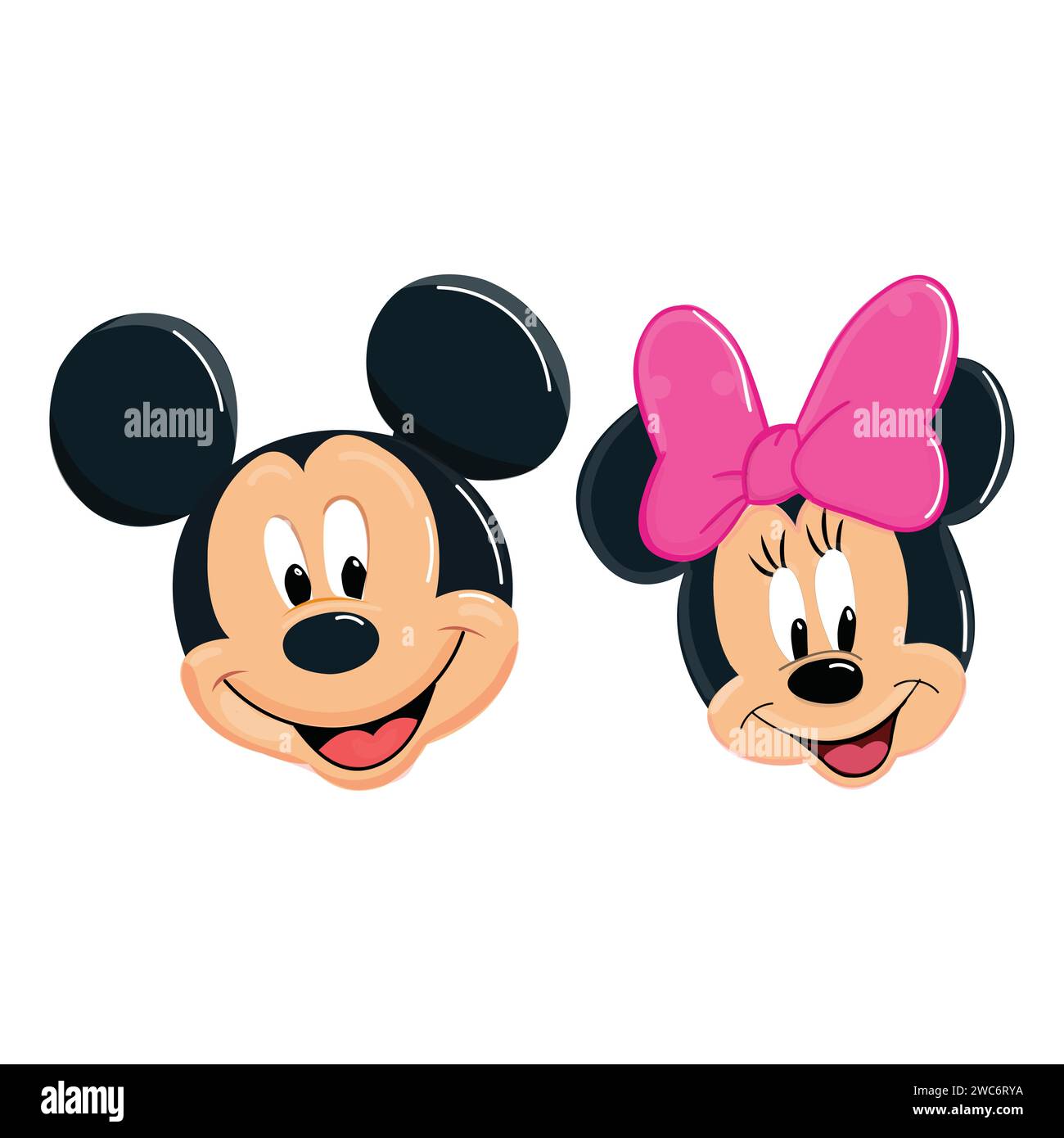 Topolino e Minnie mouse Vector Illustrazione Vettoriale