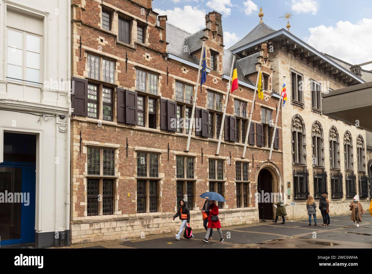 Casa di Peter Paul Rubens, il famoso pittore barocco del XVI e XVII secolo, nel centro di Anversa. Foto Stock