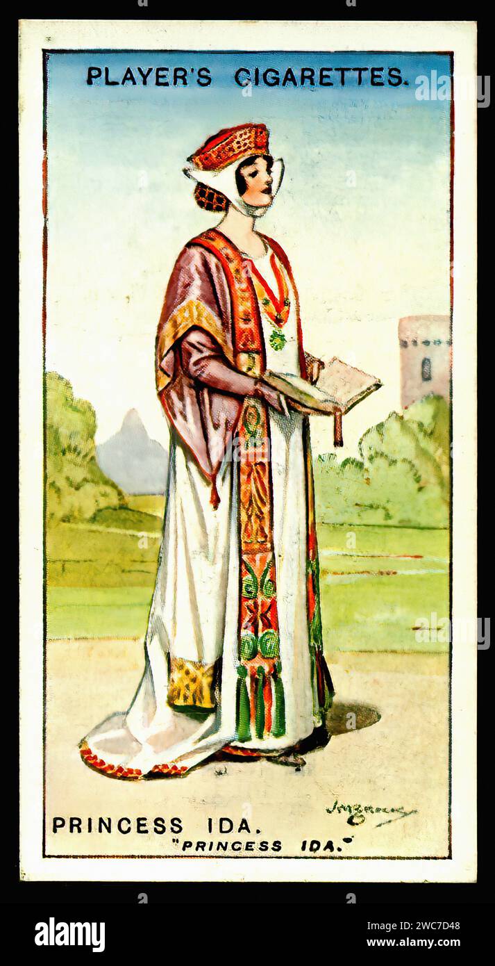 Princess Ida - illustrazione della carta di sigaretta d'epoca Foto Stock