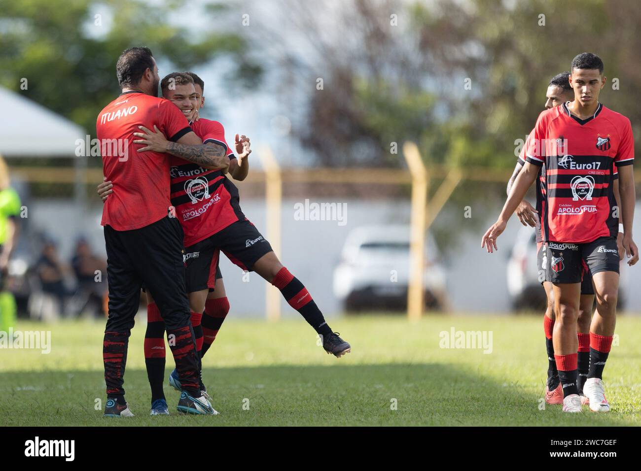 Sao Carlos, Brasile. 14 gennaio 2024. SP - SAO CARLOS - 01/14/2024 - COPA SAO PAULO 2024, ITUANO (foto di Diogo Reis/AGIF/Sipa USA) credito: SIPA USA/Alamy Live News Foto Stock