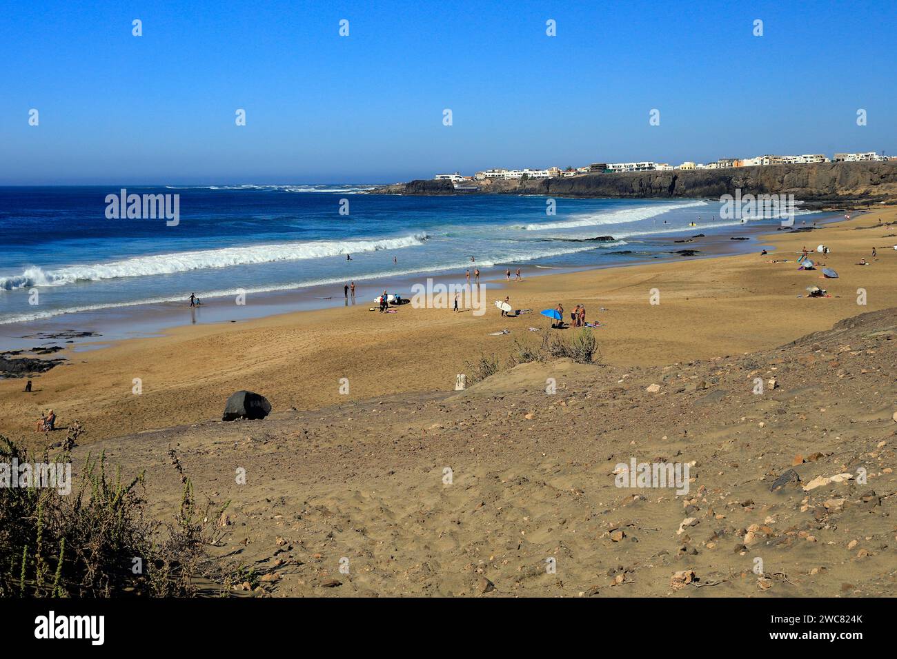 Piedra Playa, El Cotillo, Fuerteventura, novembre 2023. cil. Foto Stock