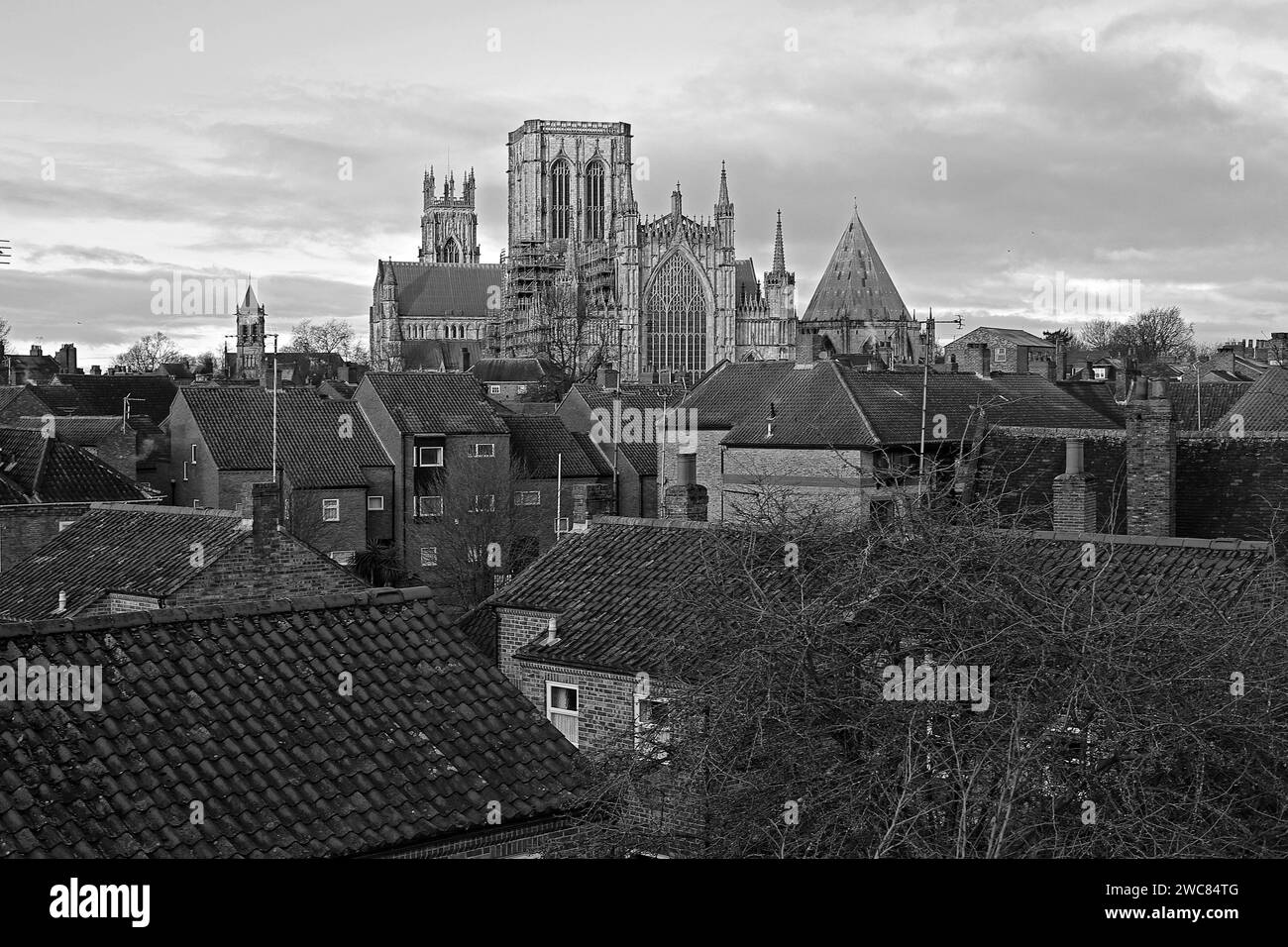 York Minster nella storica città di York, North Yorkshire Foto Stock