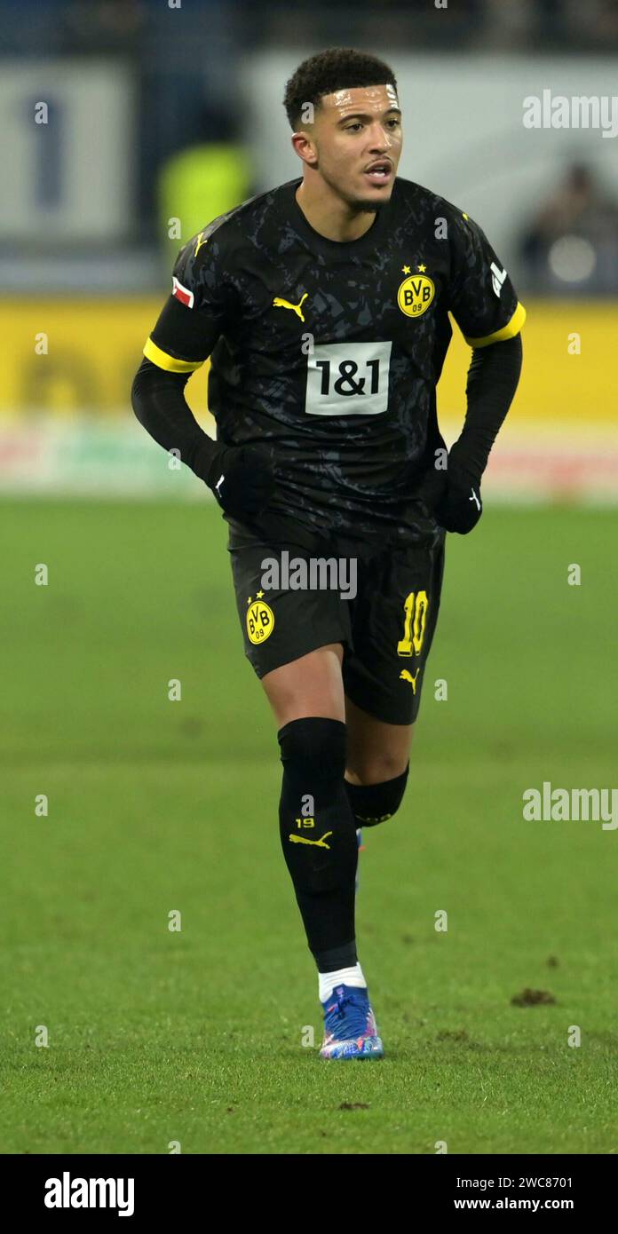 Darmstadt, Deutschland. 13 gennaio 2024. Jadon Sancho fotografiert beim Fußball Bundesliga Spiel Darmstadt. 98 Gegen Borussia. Dortmund AM 13.1. 2024 a Darmstadt. Credito: dpa/Alamy Live News Foto Stock