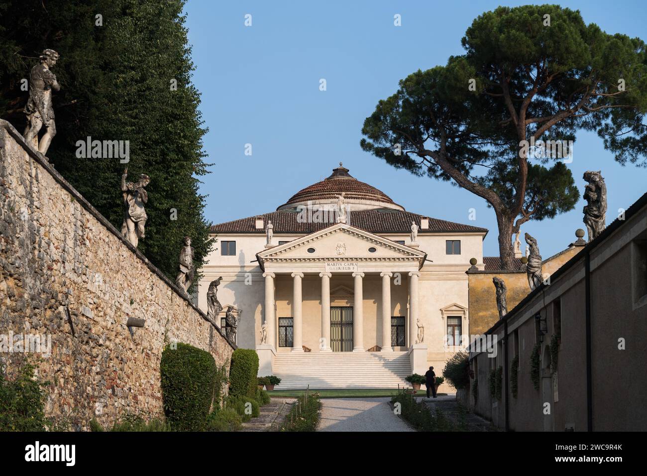 Villa rinascimentale Palladiana la Rotonda costruita nel XVI secolo da Andrea Palladio a Vicenza, provincia di Vicenza, Veneto, Italia© Wojciech Strozyk / Alam Foto Stock