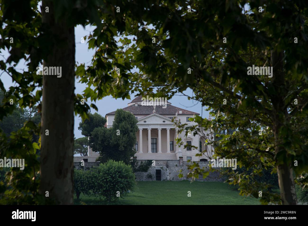 Villa rinascimentale palladiana la Rotonda costruita nel XVI secolo da Andrea Palladio a Vicenza, provincia di Vicenza, Veneto, Italia © Wojciech Strozyk / Ala Foto Stock