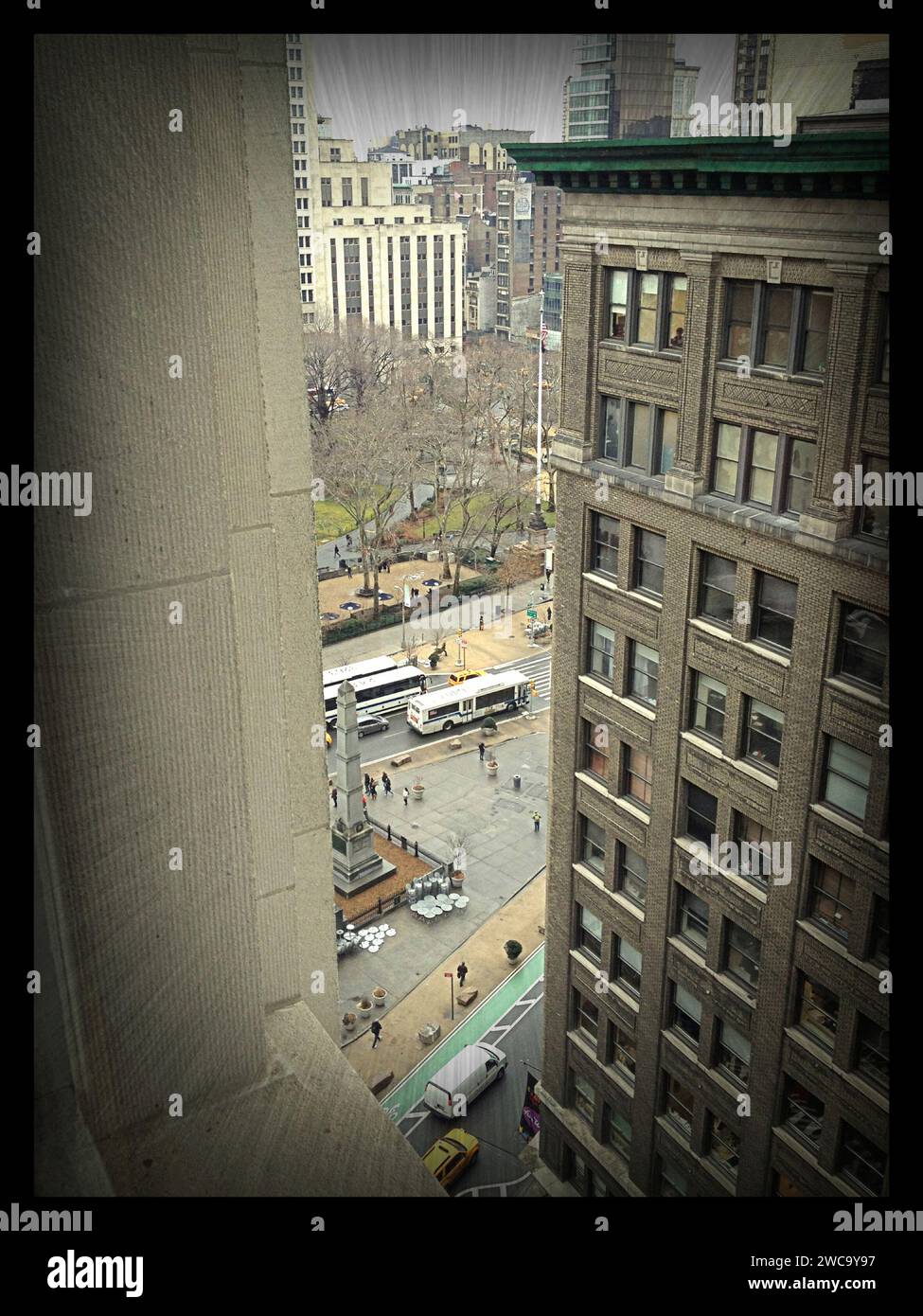 Vista del Madison Square Park Flat Iron DistrictNYCNY USA Foto Stock