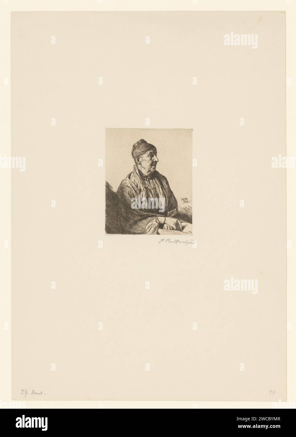 DAME INSE INSULT SURGES, HERERIt Crumpy Stories, sedia per incisione in carta stampata 1901 Foto Stock